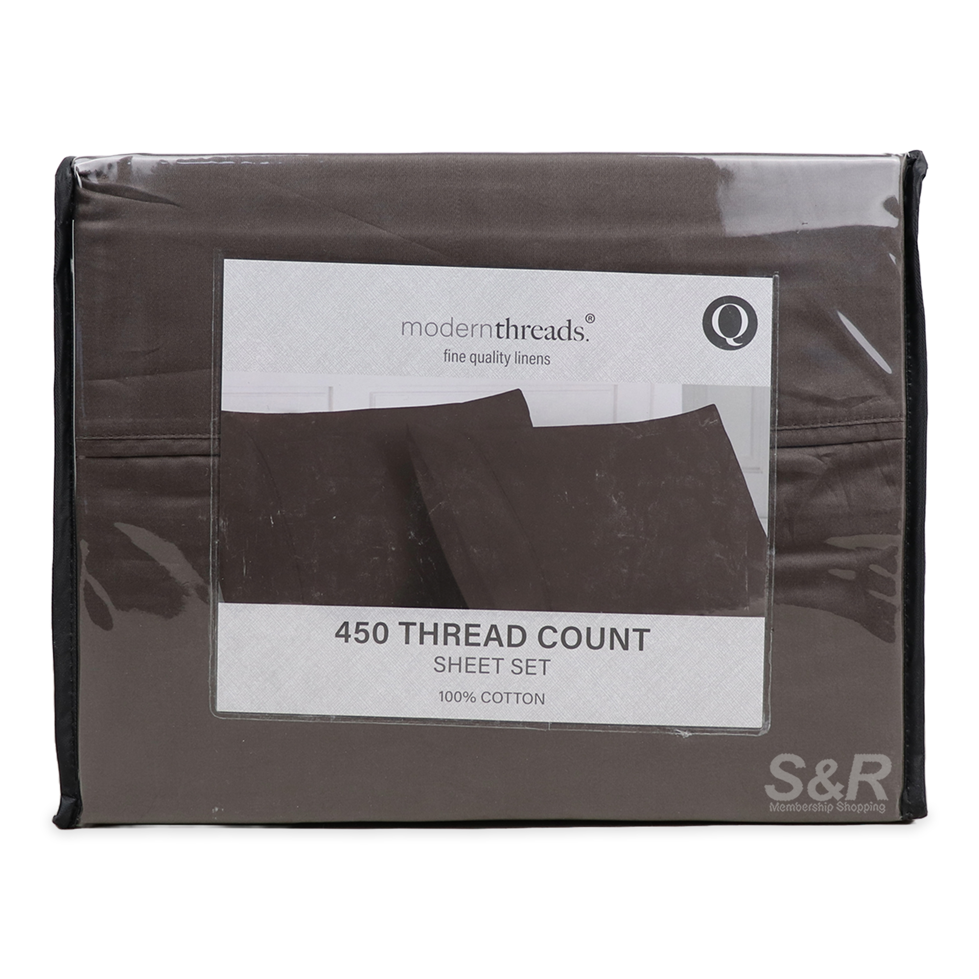Modern Threads 450 Thread Count Queen Sheet Set Taupe Modern Threads 450 Thread Count Queen Sheet Set Taupe